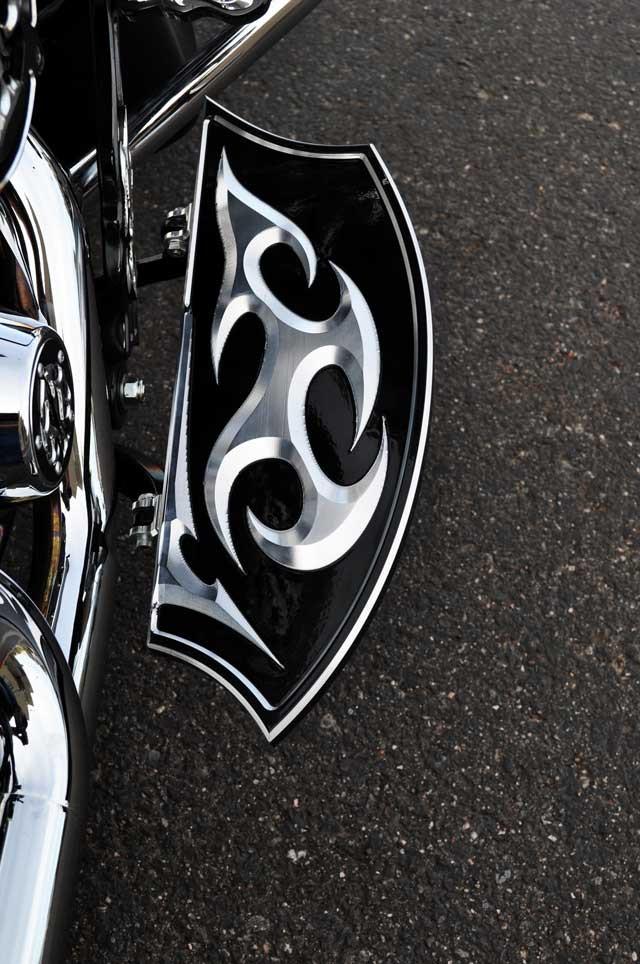 Floorboards for Harley Davidson: Ace's Wild Edition - Precision Billet