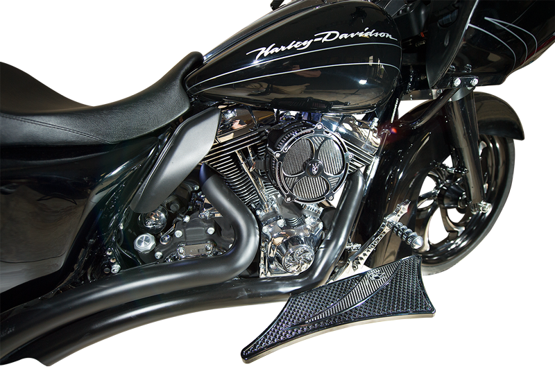 Air Cleaner for Harley Davidson: Carbon Tech Black Label Baggers Edition - Precision Billet