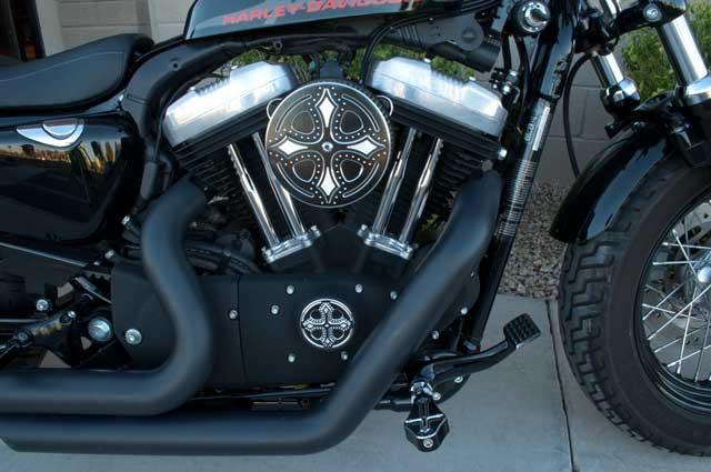 Air Cleaner Cover for Harley Davidson Sportster: Darkside Edition - Precision Billet