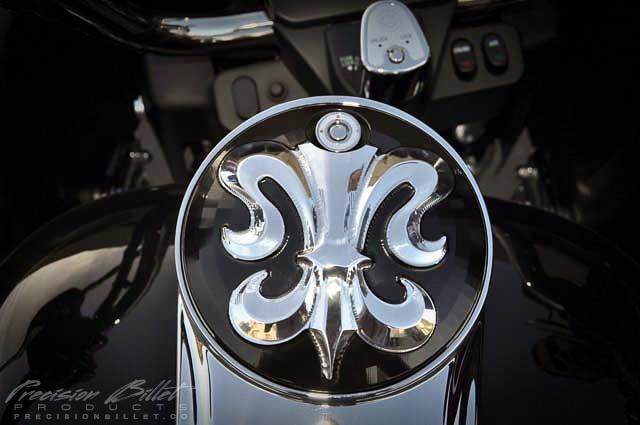 Fuel Door for Harley Davidson: Fleur Edition - Precision Billet