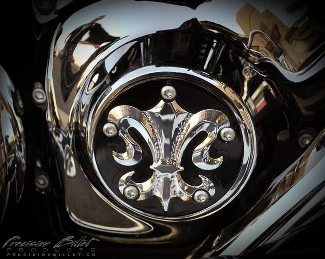 Points Cover for Harley Davidson: Fleur Edition - Precision Billet