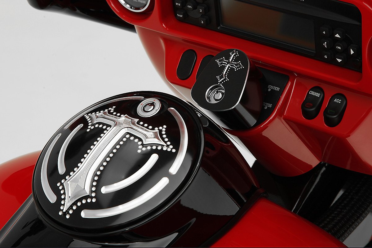 Fuel Door for Harley Davidson: Darkside Edition - Precision Billet