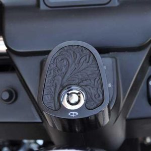 Ignition Switch Cover for Harley Davidson: Exotic Edition Filigree Leather