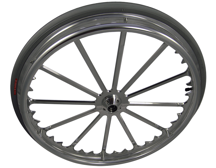Fusion 24″- 25″ Billet Custom Aluminum Wheelchair Wheels